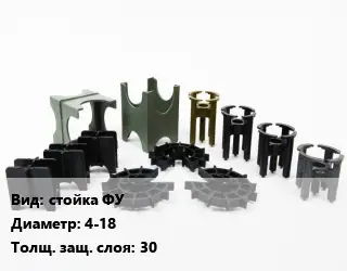 Фиксатор арматуры стойка ФУ D=4-18 s=30